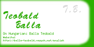 teobald balla business card